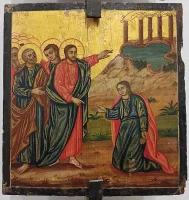 Jesus healing the blind XIX c. Brashlyan