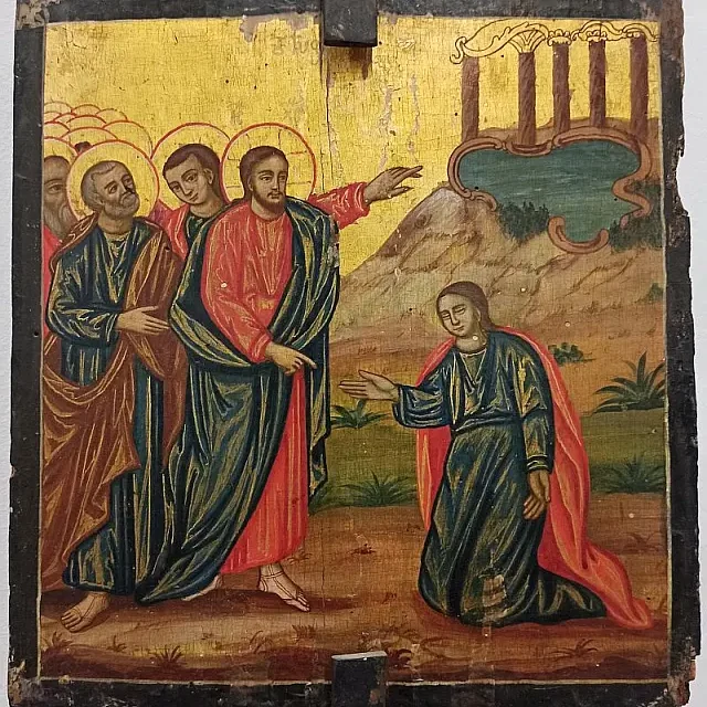 Jesus healing the blind XIX c. Brashlyan
